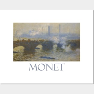 Waterloo Bridge, Gray Day (1903) by Claude Monet Posters and Art